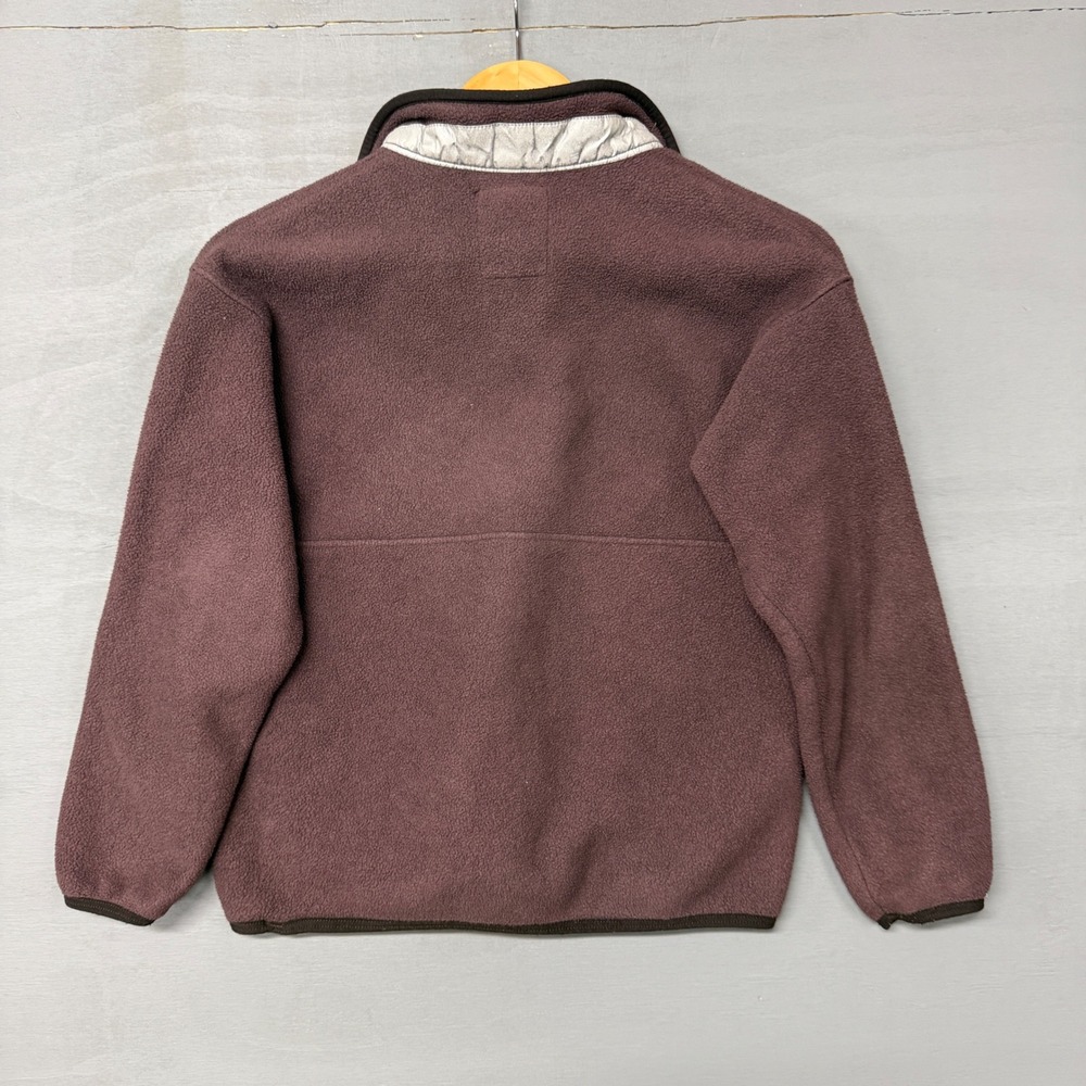Vintage Patagonia Synchilla Fleece Pullover Half Zip Plum Purple Kids Medium - Picture 4 of 6